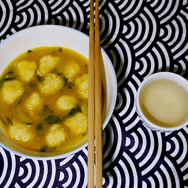 咖喱鱼丸汤