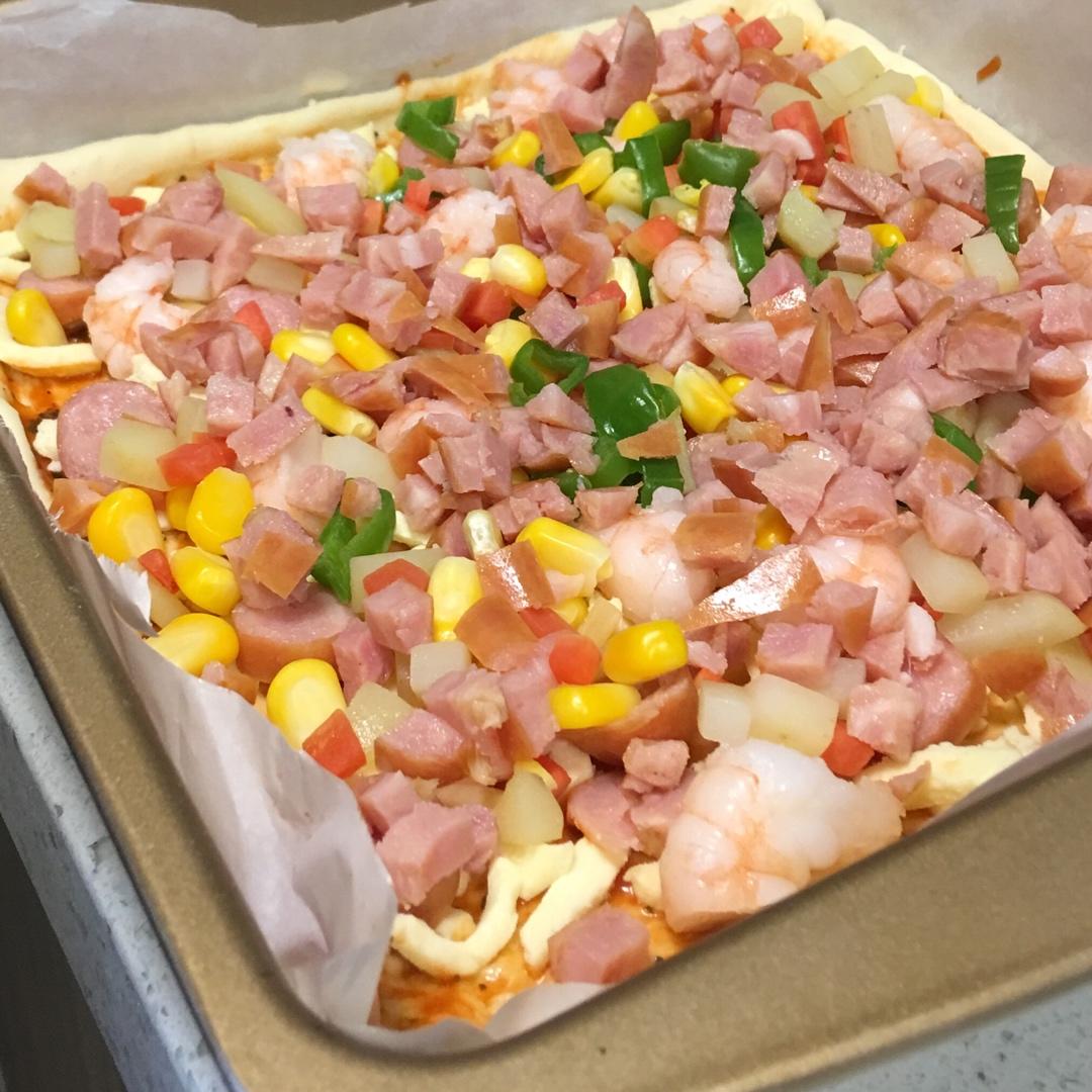 9寸家庭田园披萨【北鼎烤箱食谱】
