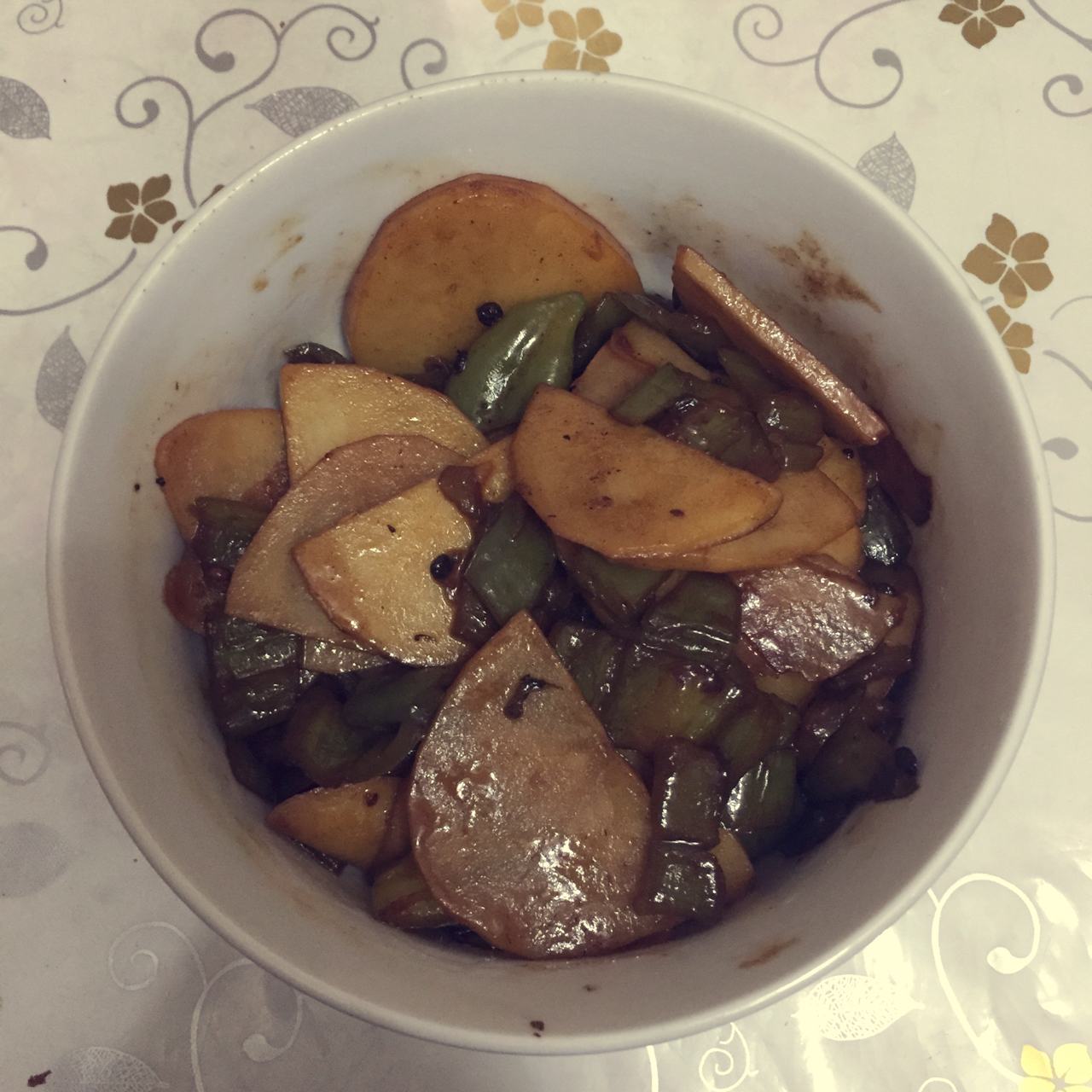 土豆青椒炒肉片