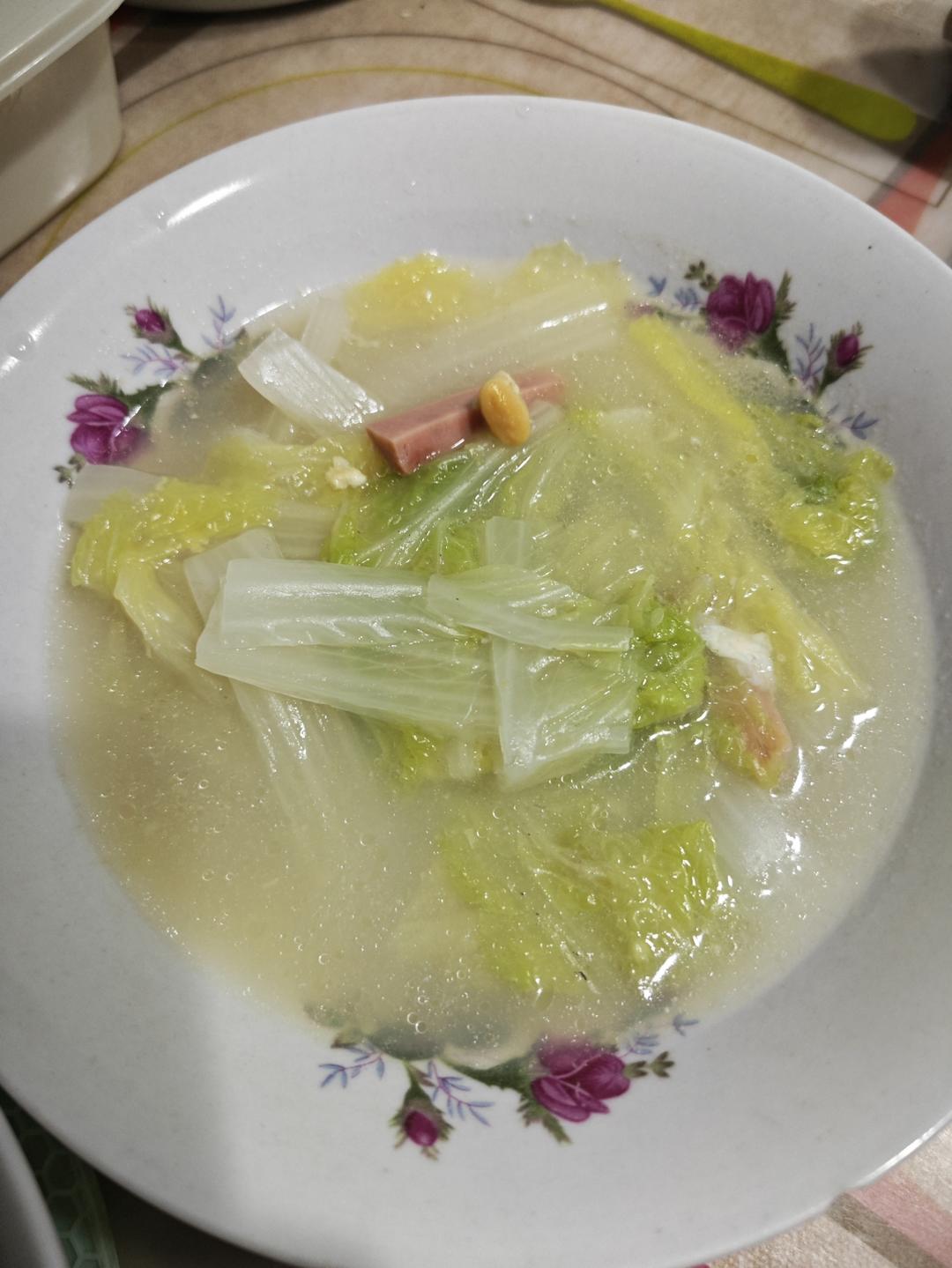 上汤娃娃菜（皮蛋➕咸鸭蛋版）