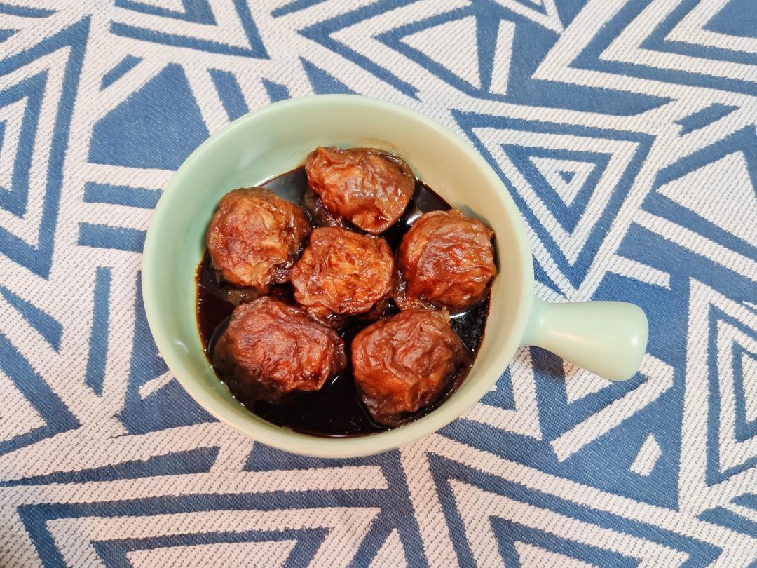 红烧油面筋塞肉