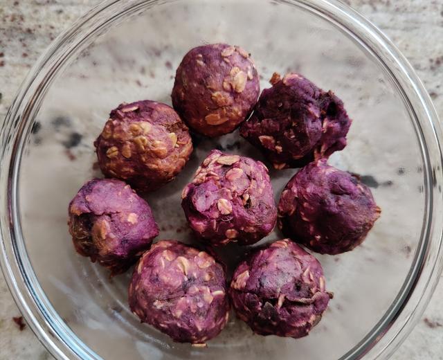 紫薯燕麦团空气炸锅版