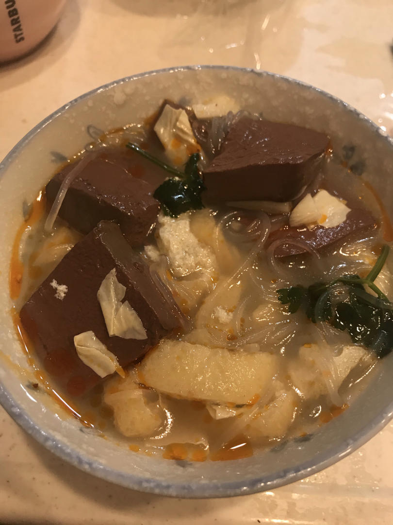 鸭血粉丝汤（无浓汤宝）