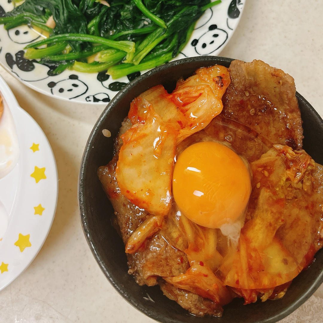 纳豆・秋葵・キムチ・豆腐丼