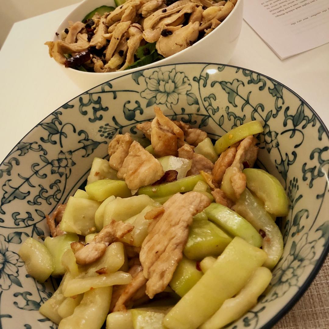 瓠子炒火腿