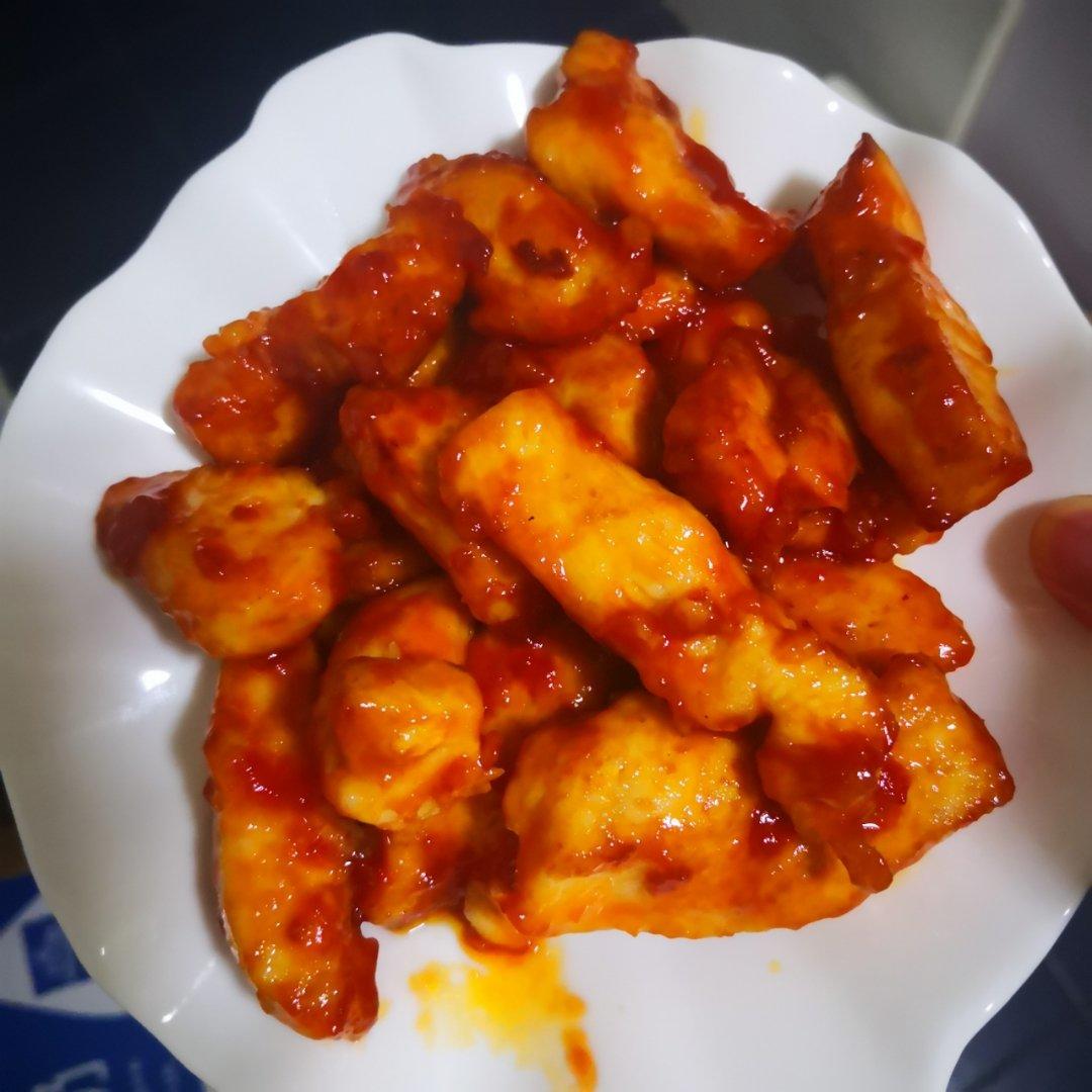 酸甜可口的糖醋里脊(鸡胸肉版)