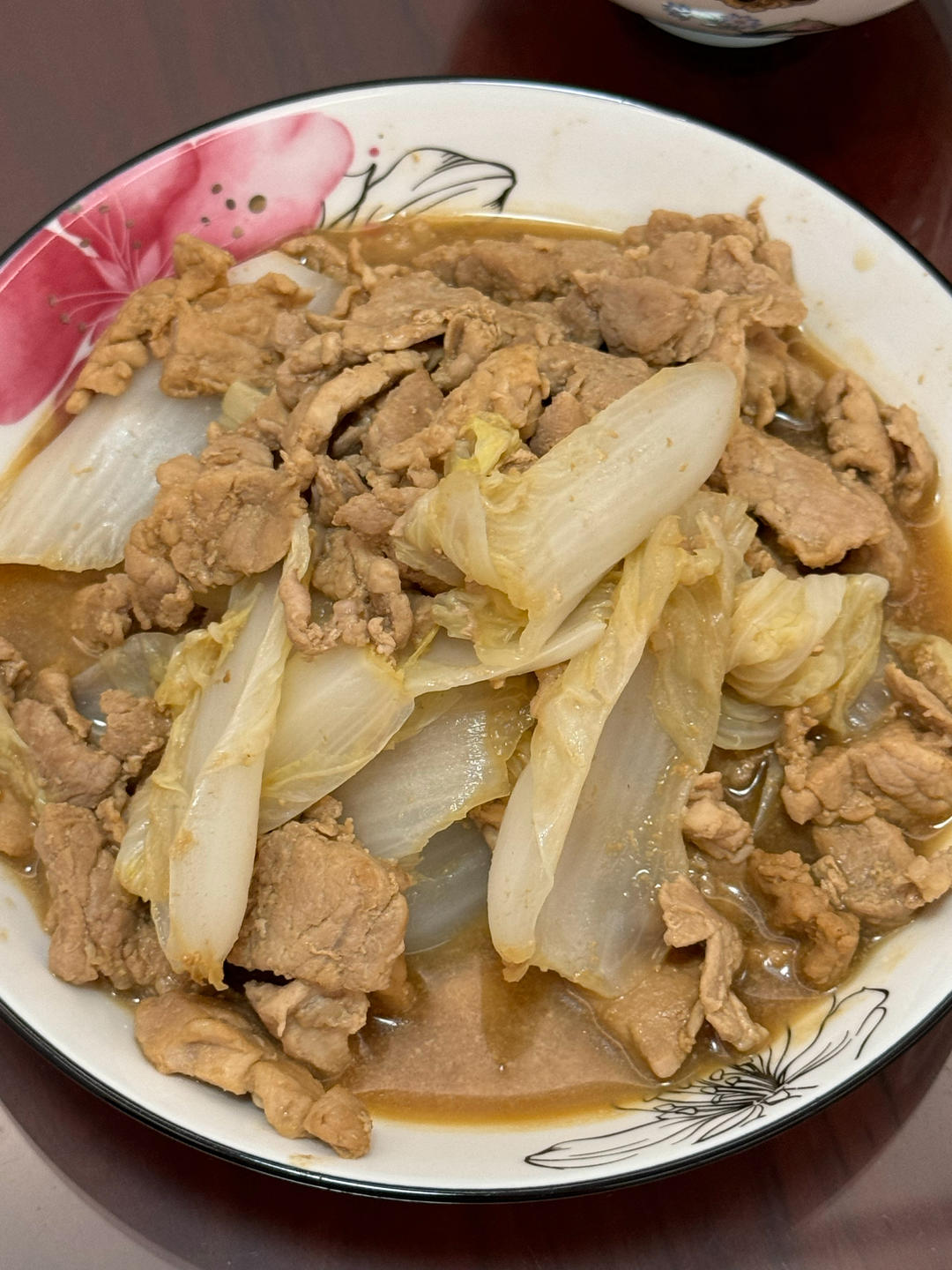 娃娃菜炒五花肉(三人份)