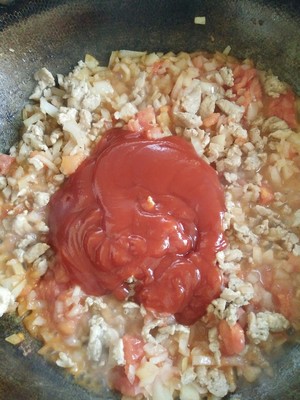 （完胜必胜客的）番茄肉酱意大利面～的做法 步骤10