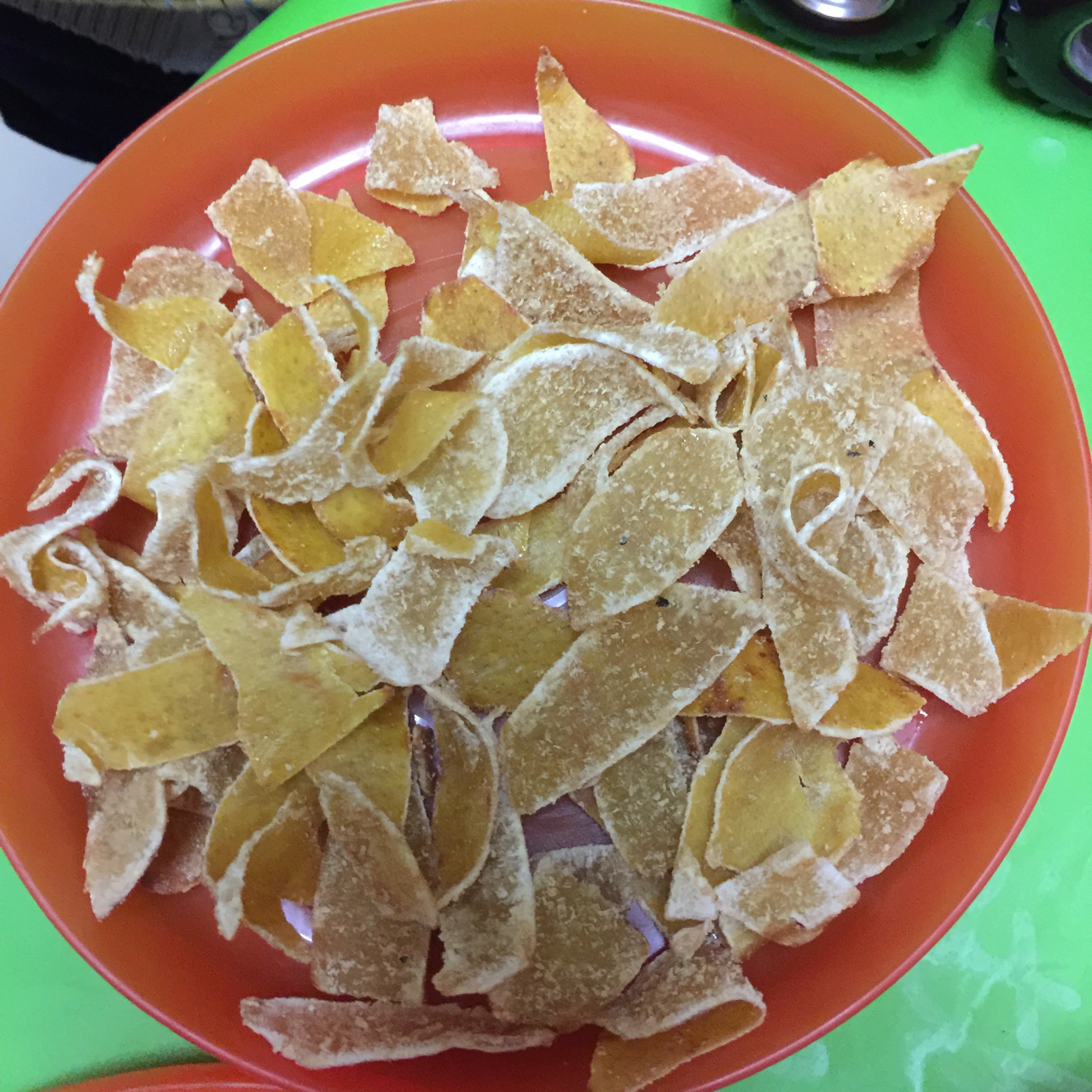 不用粘糖，直接返沙的糖渍柚子皮