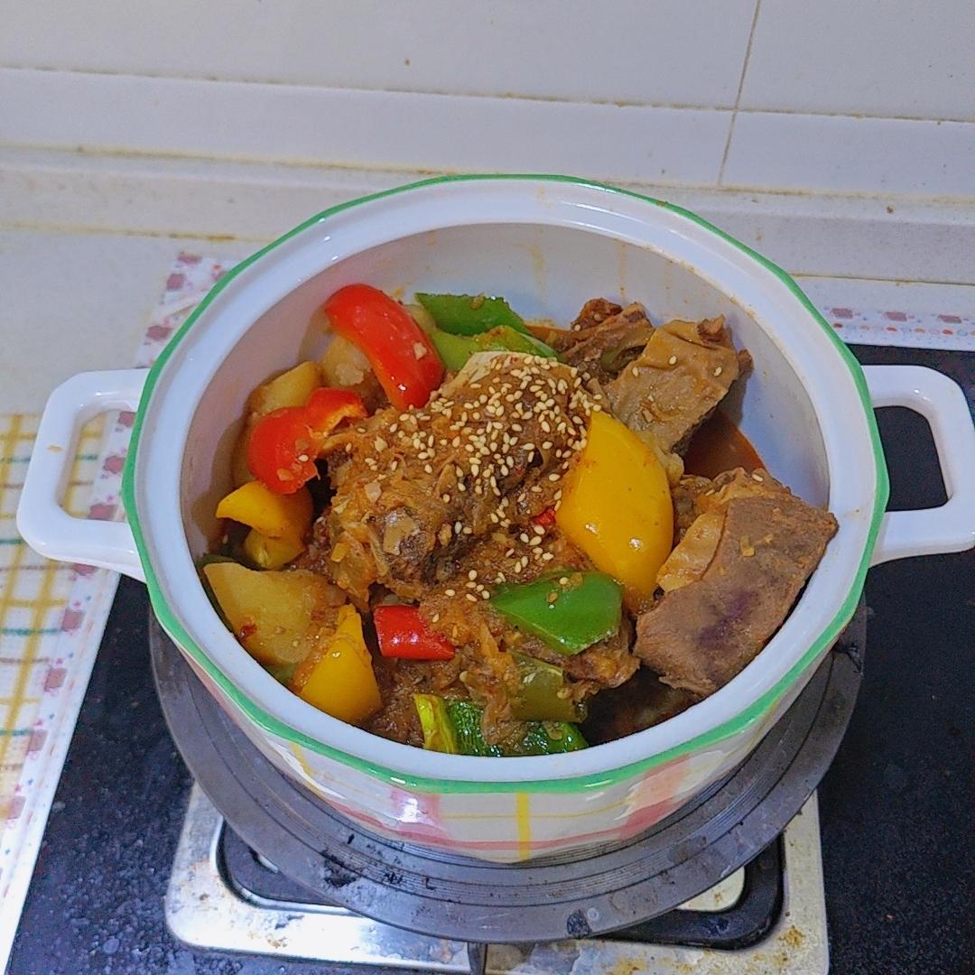 超级下饭的韩式辣炖牛排骨