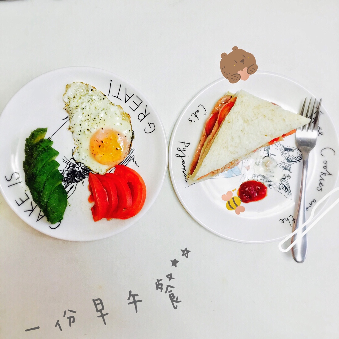 美味的Brunch 早午餐。