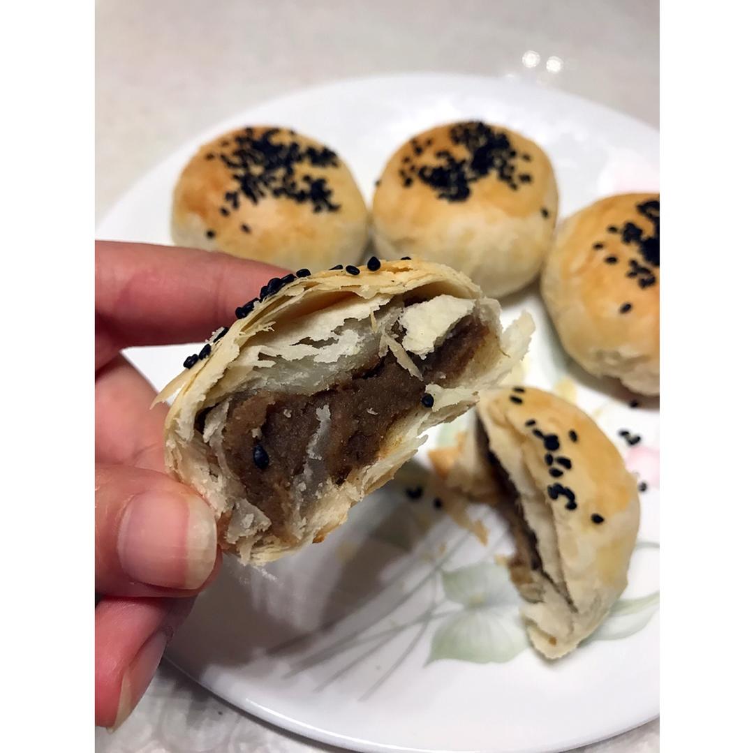 奶油绿豆金沙饼