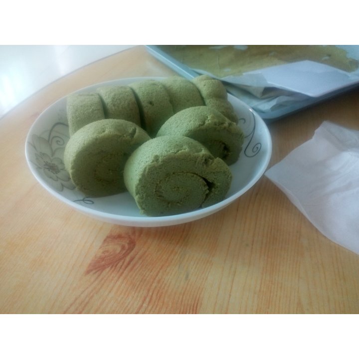 抹茶蜜豆蛋糕卷