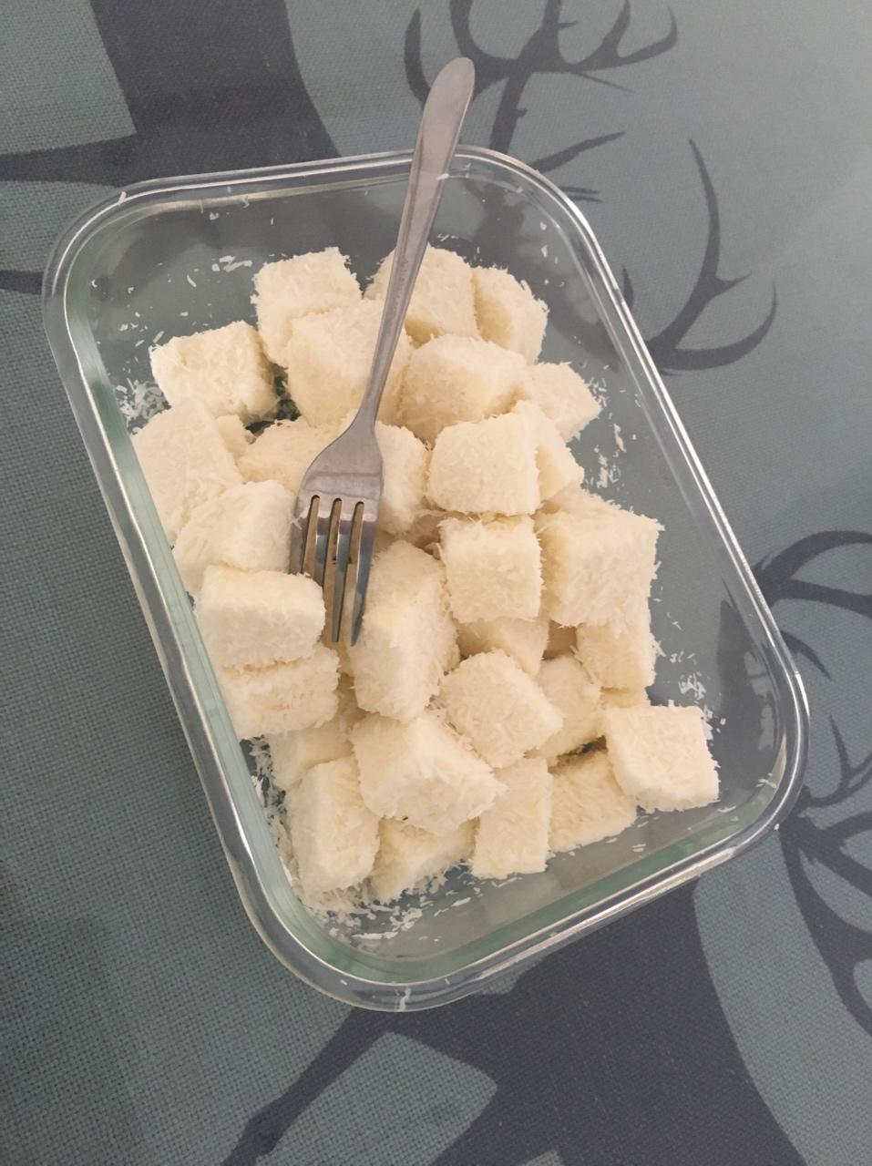 椰丝牛奶小方--椰浆版