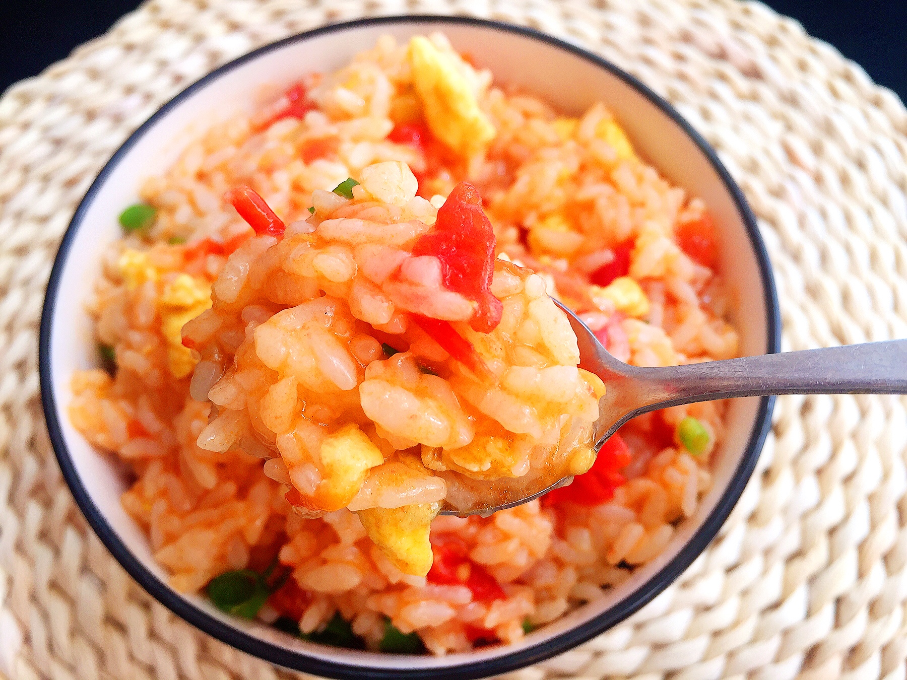 剩米饭这么做❗️连吃三碗都不够🍅番茄鸡蛋烩饭的做法