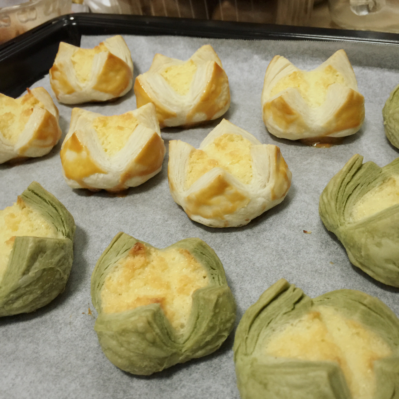 花开富贵之四种口味的椰蓉开口酥