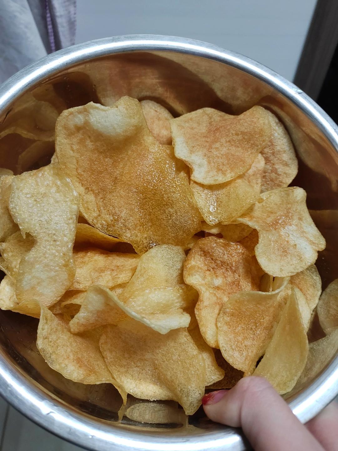 自制炸薯片，学会以后再也没买过薯片