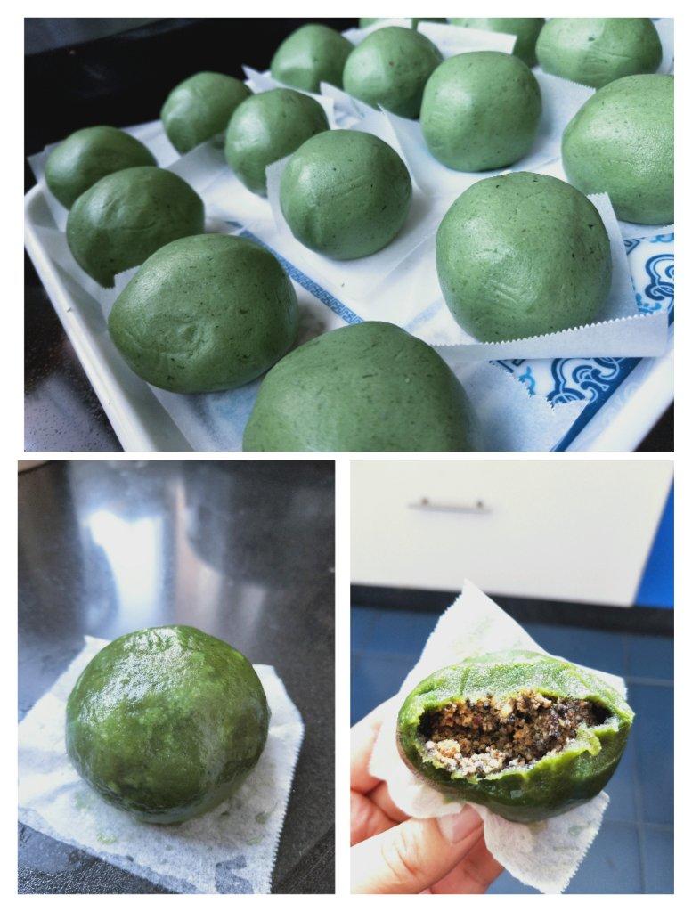 青团——客家艾糍花生芝麻流沙馅