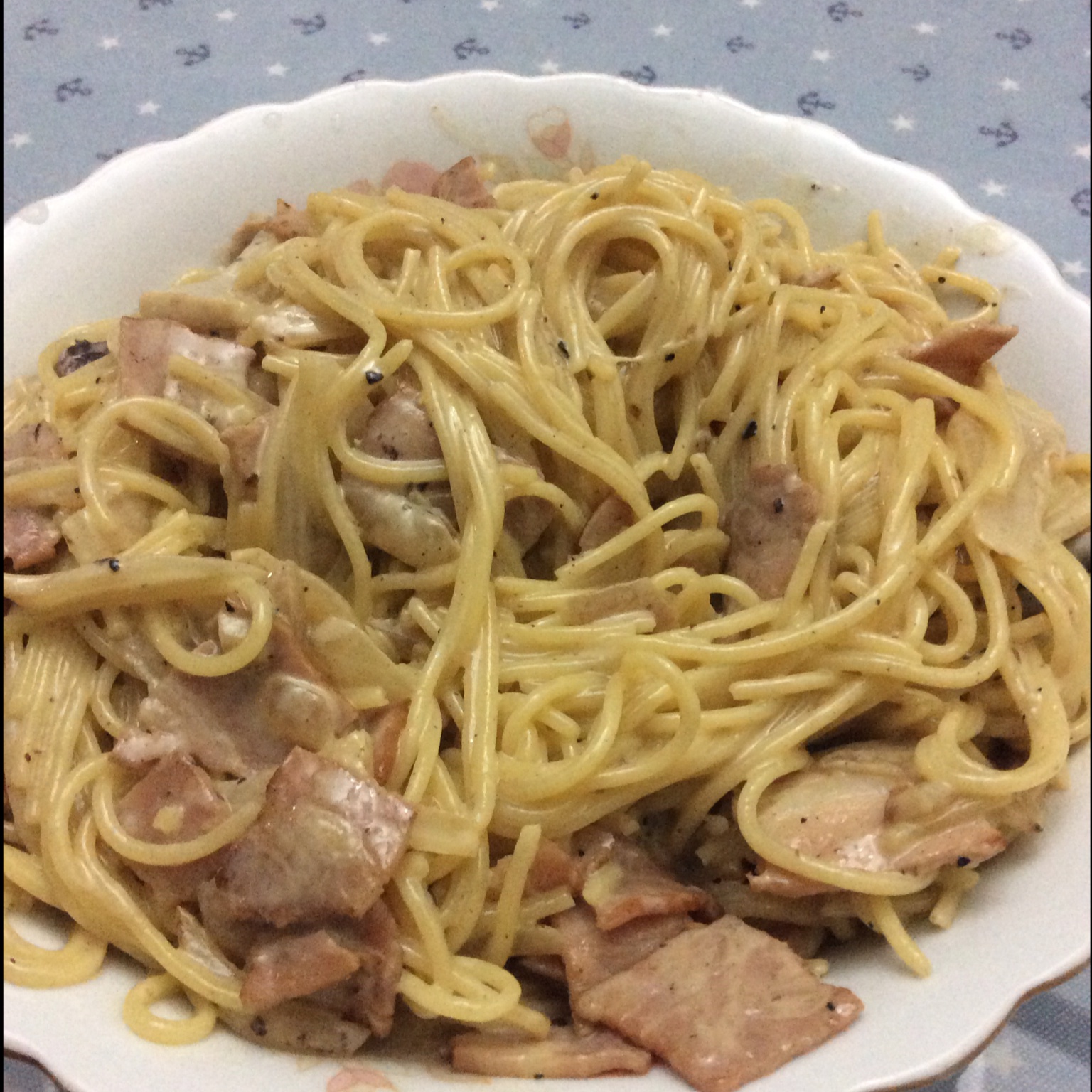 超简单的奶汁培根意面Carbonara