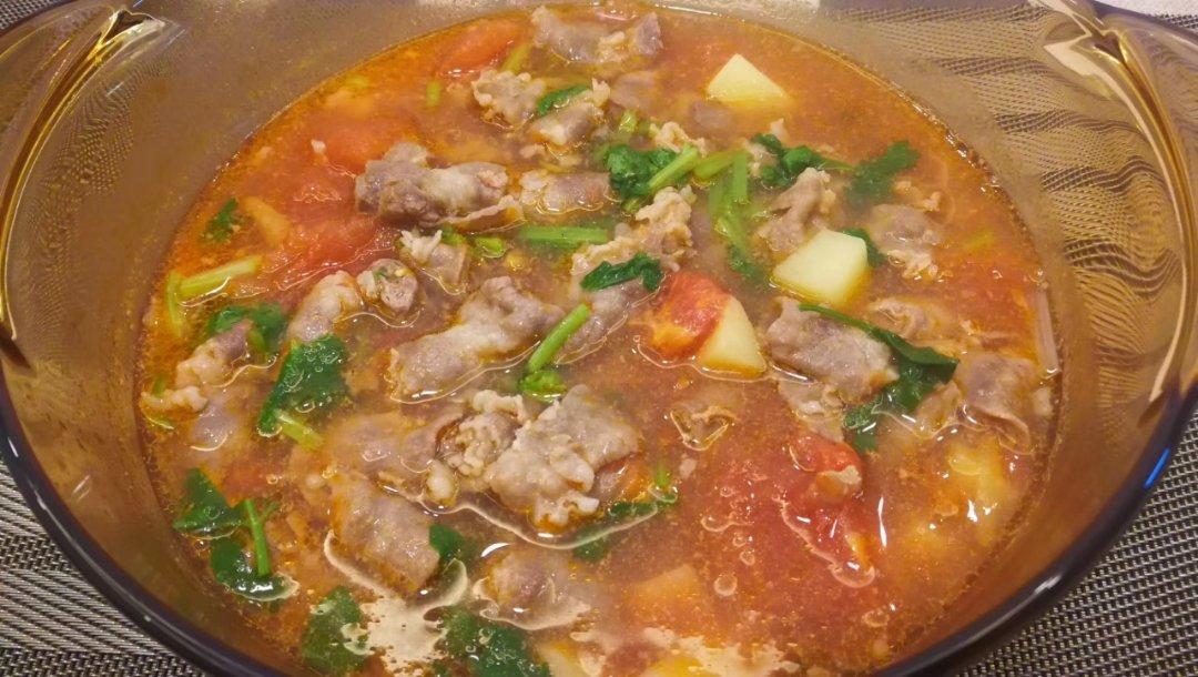 番茄土豆肥牛锅