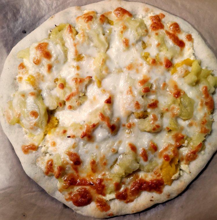 榴莲披萨，自制饼坯，媲美必胜客