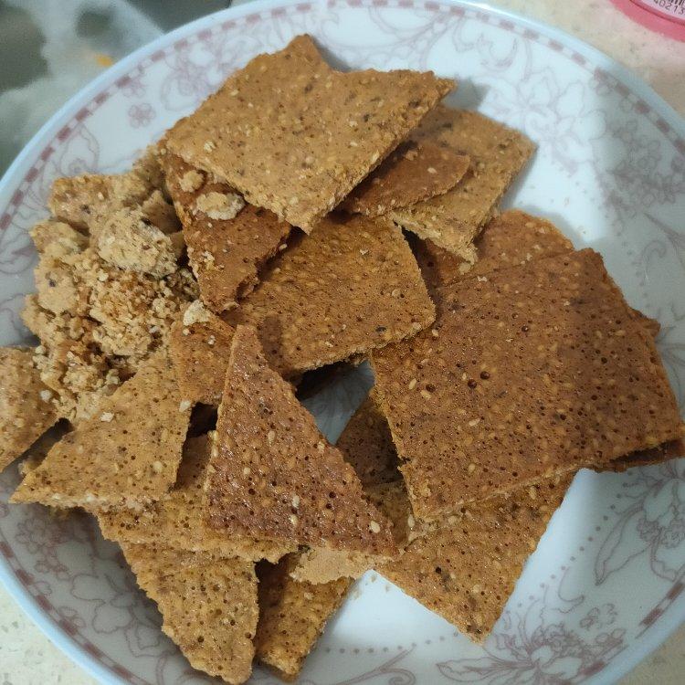 芝麻薄脆饼干，一步操作，超级简单
