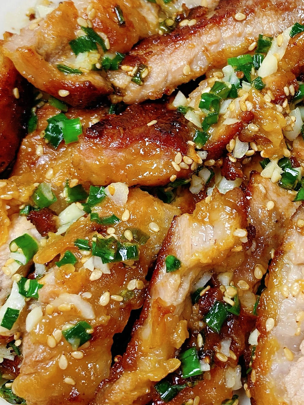 超级香的盐葱猪扒！下饭神菜！