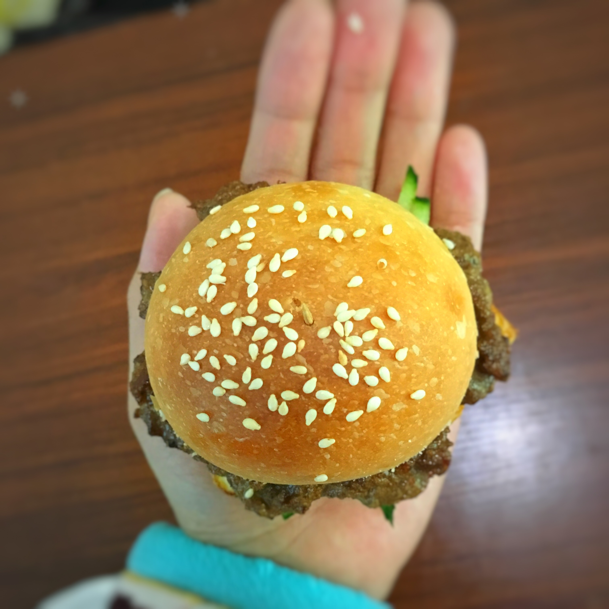 芝士牛肉苹果迷你汉堡