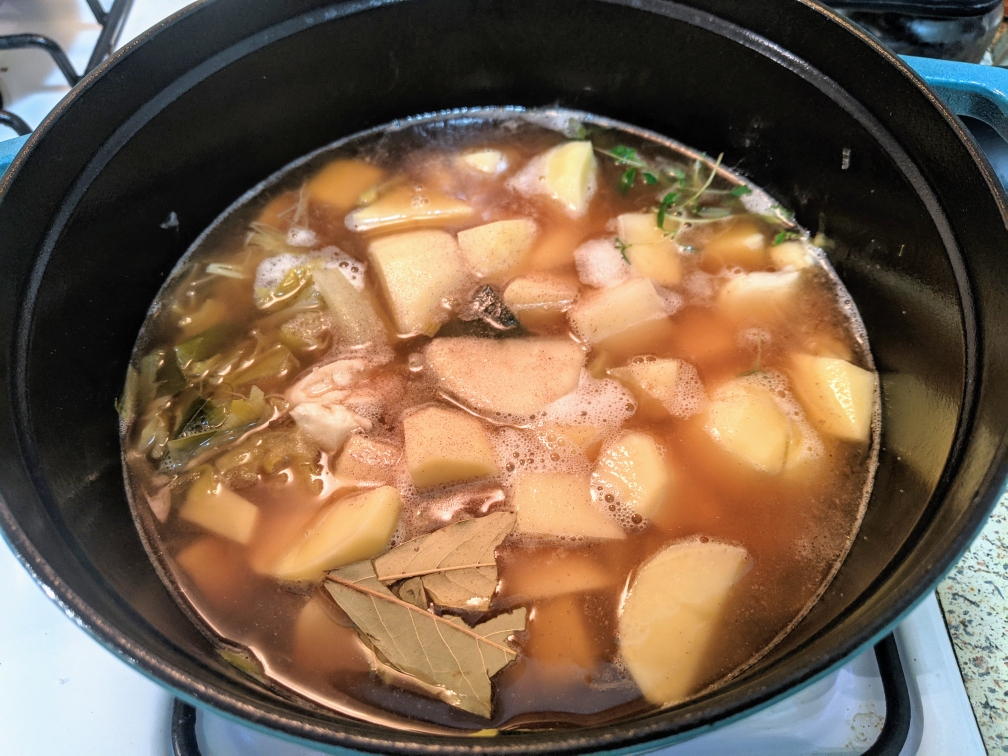 法式经典土豆韭葱浓汤的做法 步骤7