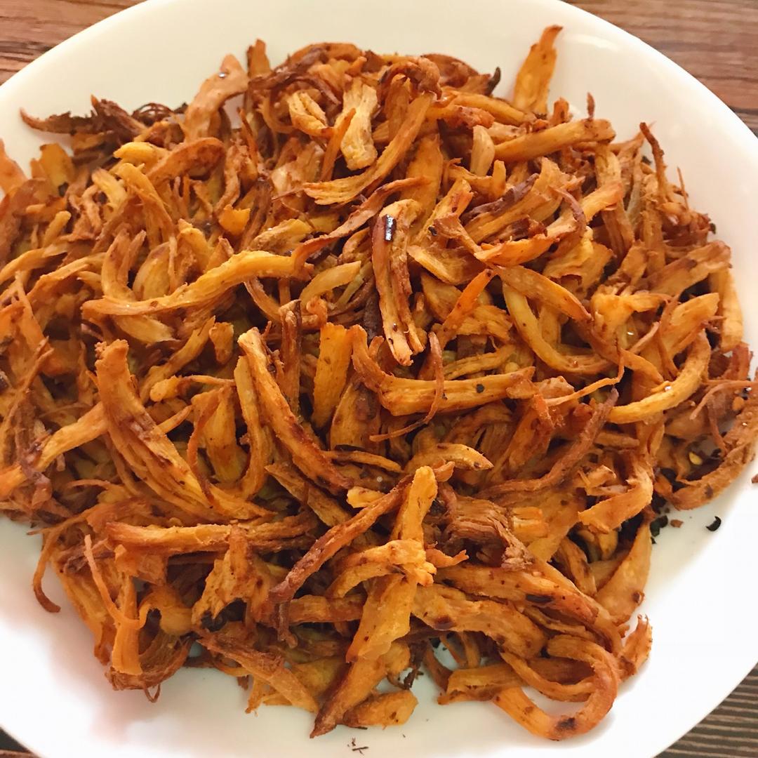 悠悠小雪_annie做的五香孜然烤鸡胸肉丝干(减肥零食)