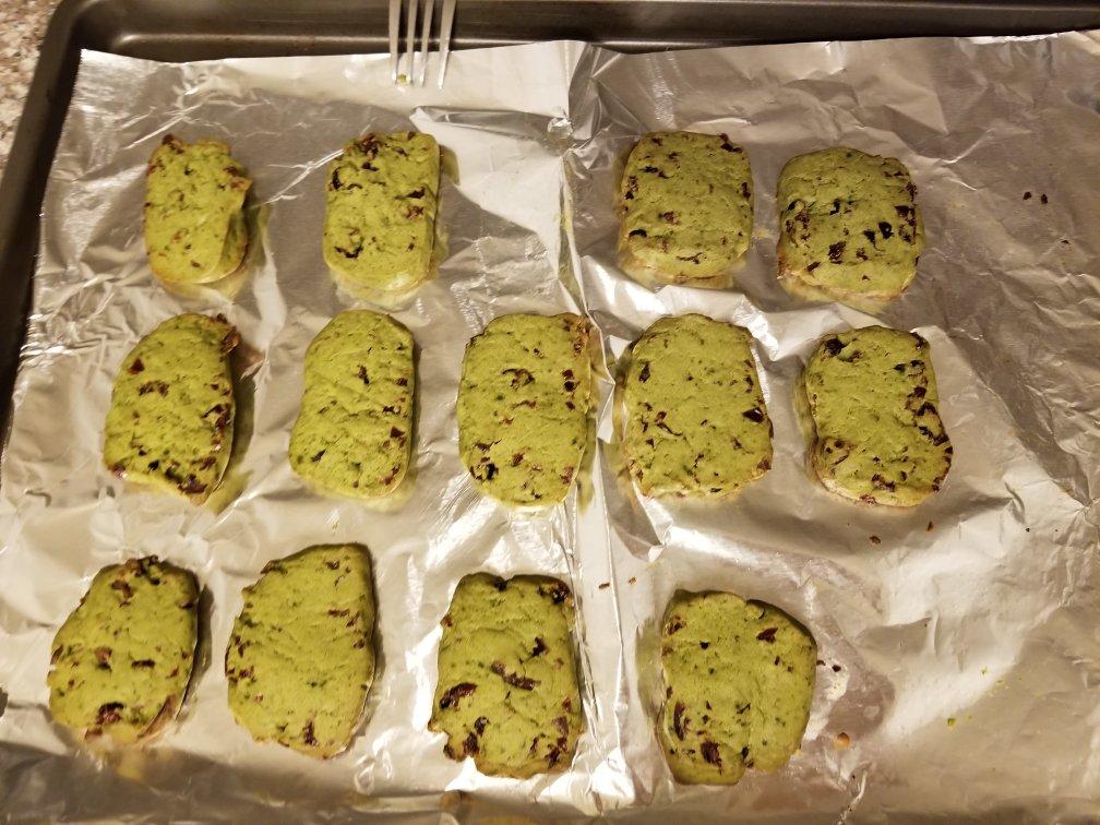 抹茶蔓越莓饼干