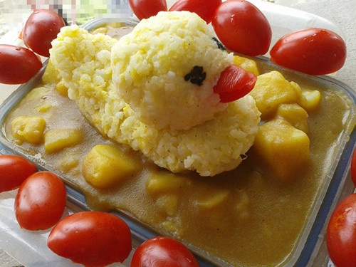b.duck大黄鸭洗澡黄金咖喱饭
