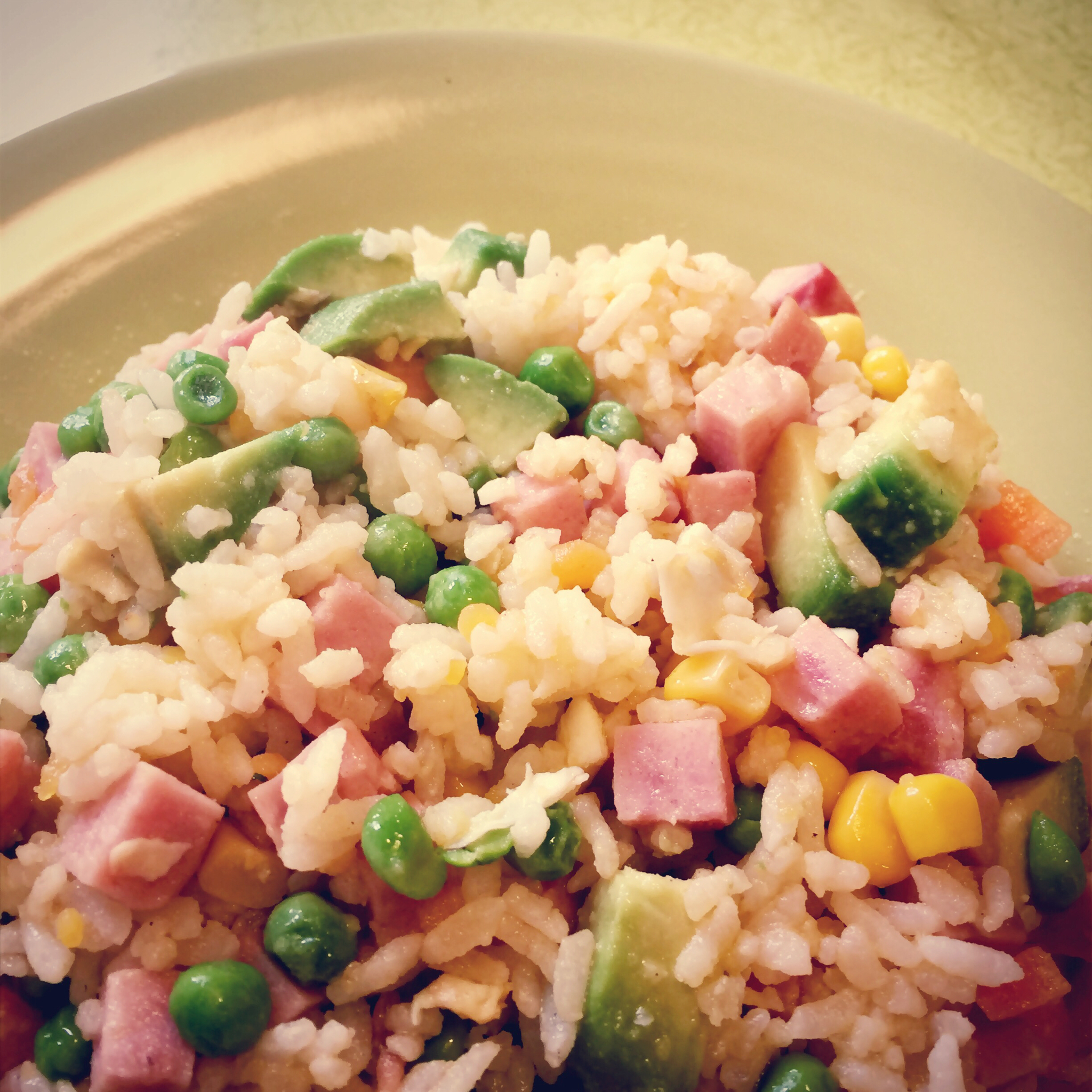 咸蛋黄什锦炒饭