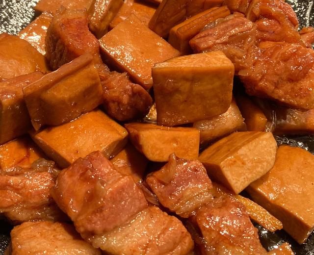 豆腐干红烧肉的做法