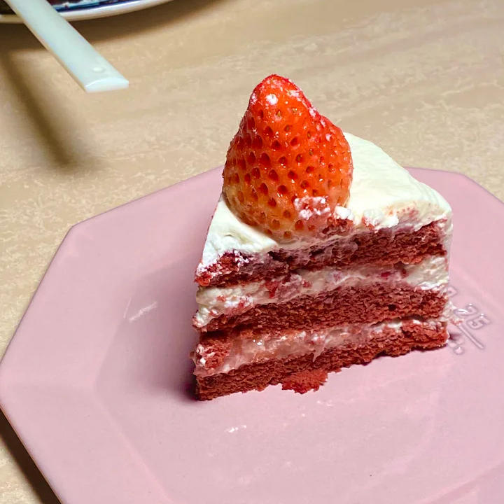 草莓红丝绒奶油裸蛋糕🍓 红丝绒蛋糕（细节版 新手可用）