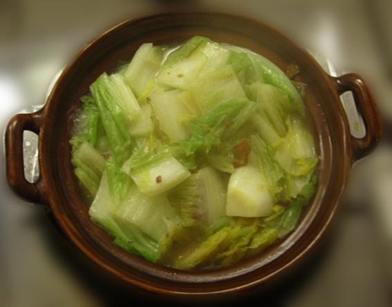 砂锅腊肉白菜的做法
