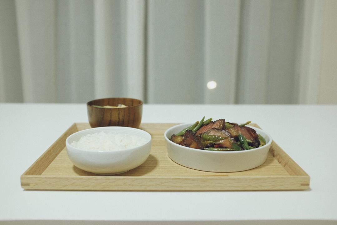 青蒜炒腊肉