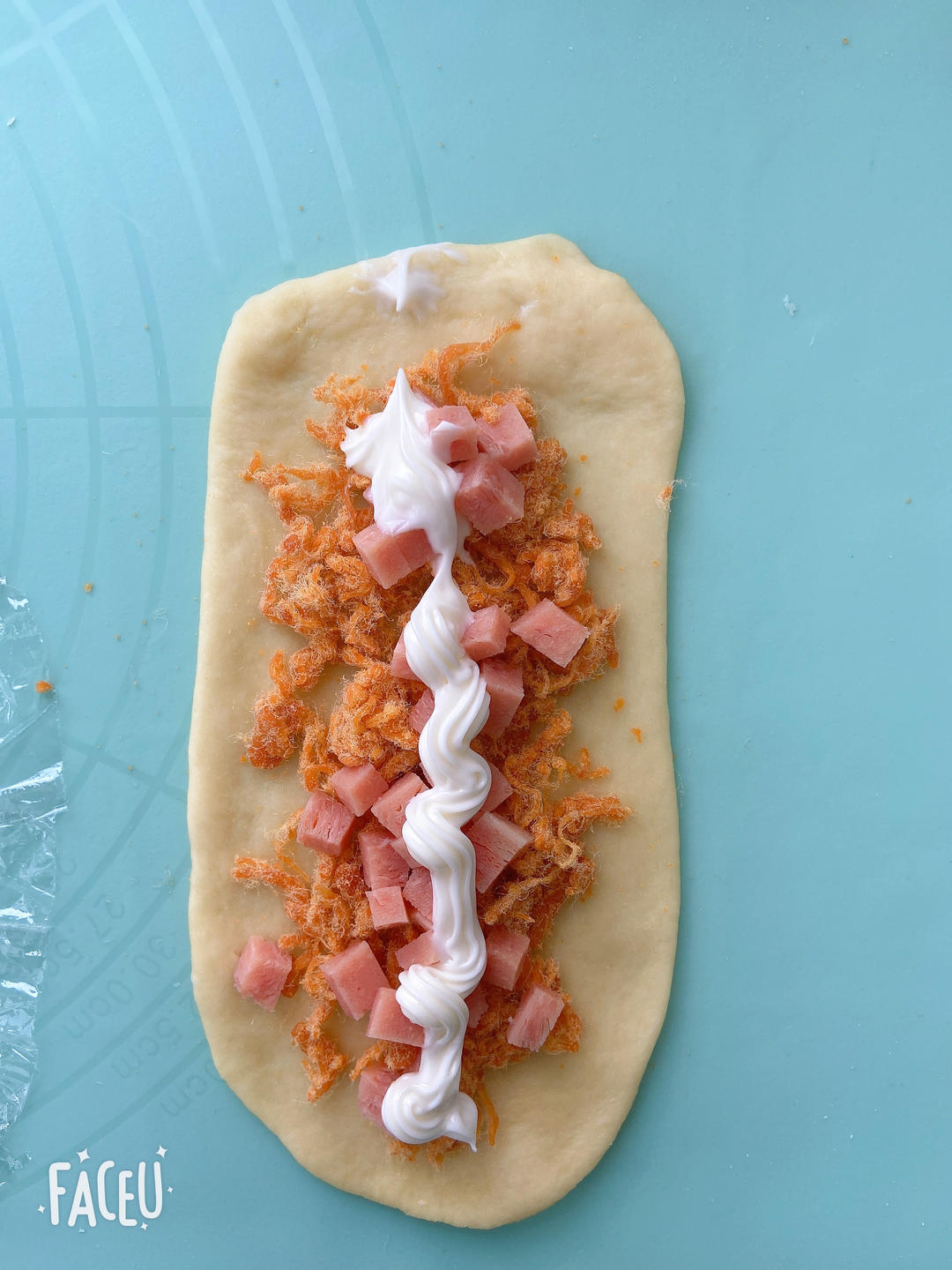 香葱火腿肉松面包