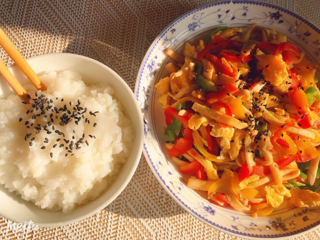 杏鲍菇炒鸡蛋