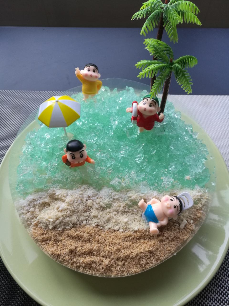 蓝色海洋慕斯
