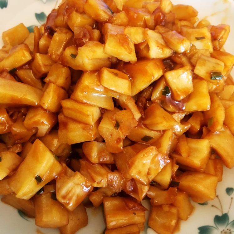 酸甜的开胃菜-  糖醋藕丁