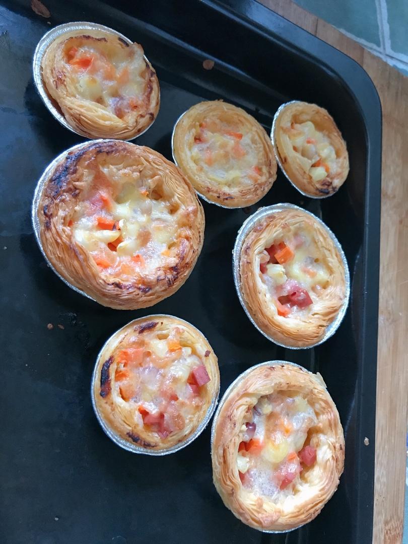 小孩的营养早餐:披萨葡挞