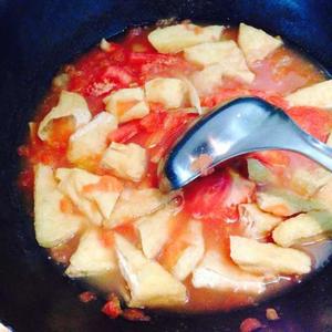 香浓西红柿豆泡笋干汤的做法 步骤7