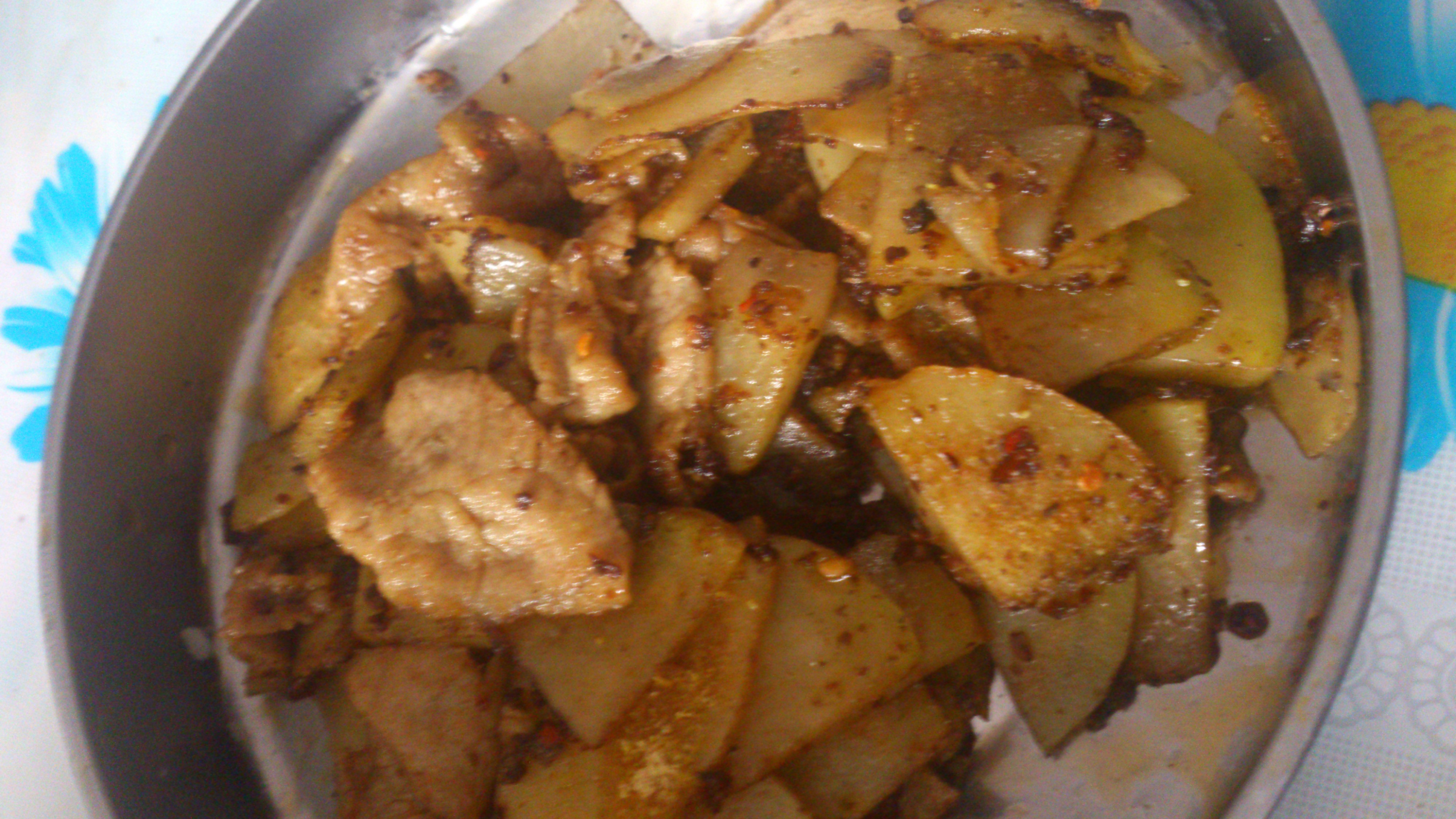 孜然肉片土豆