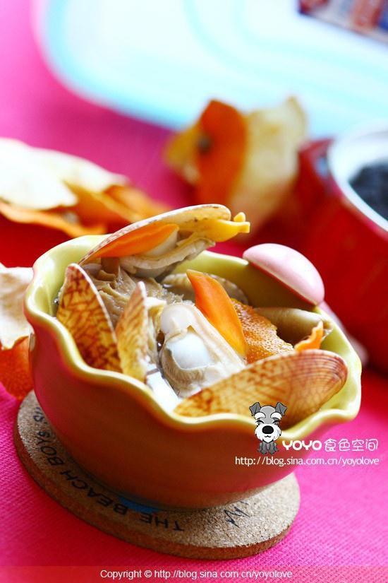 陈皮鸳鸯贝蘑菇汤的做法