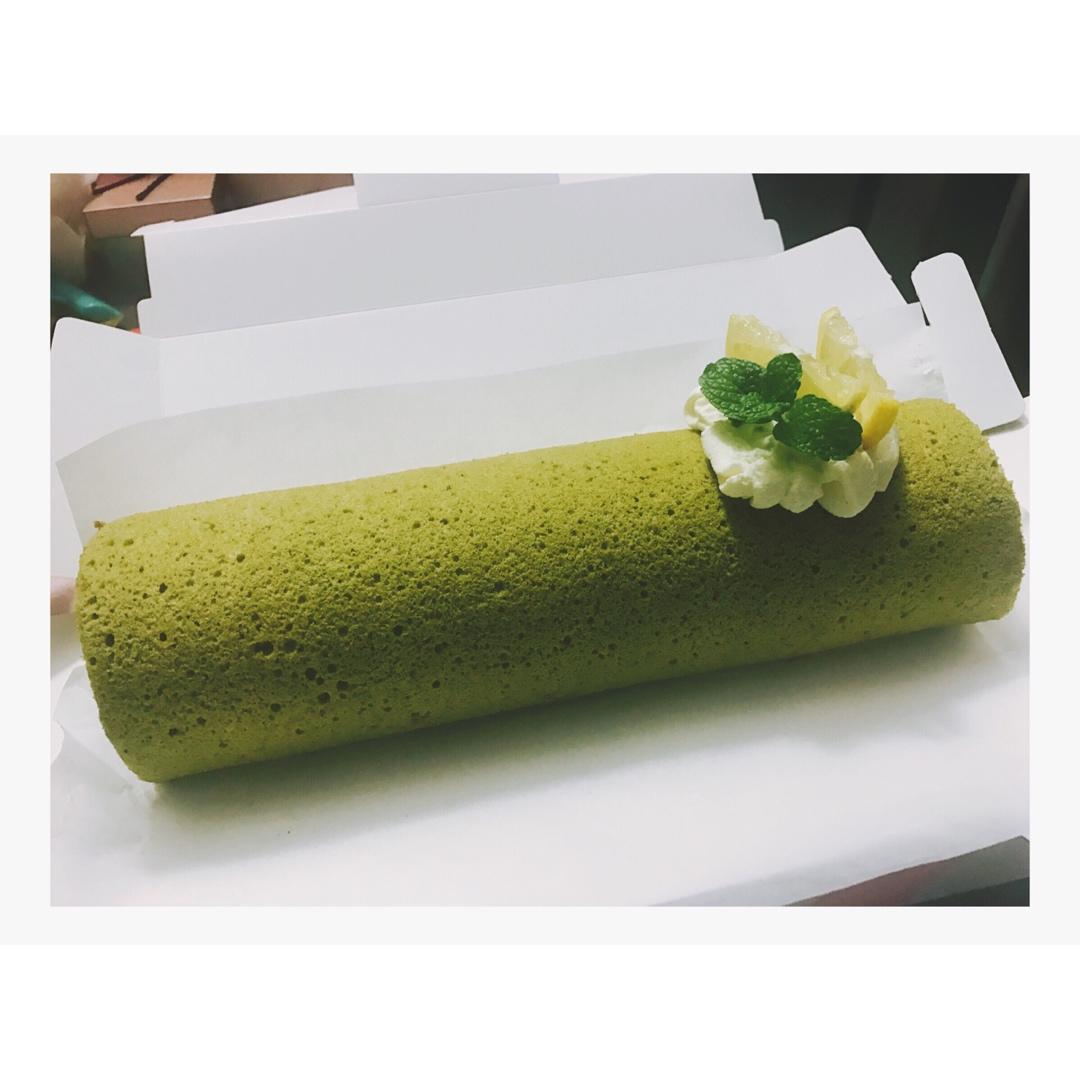 抹茶蜜豆蛋糕卷