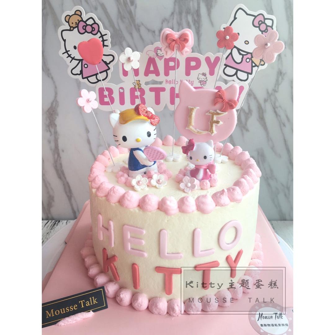 hellokitty翻糖蛋糕-翻糖膏配方大公开，迷倒万千美女的kitty卡通详细做法啊