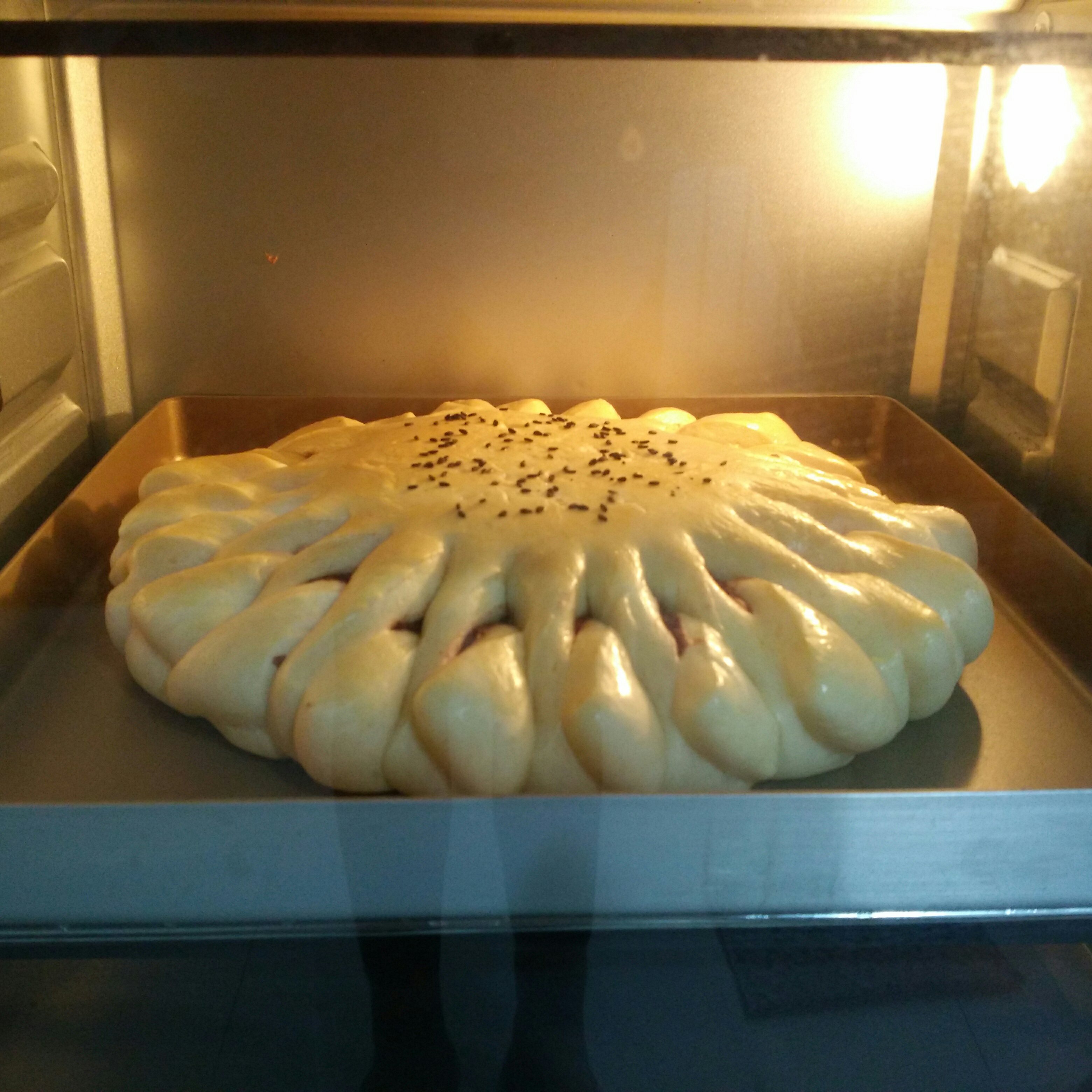 向日葵豆沙面包