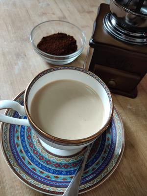 自己炒咖啡豆做奶咖的做法 步骤14
