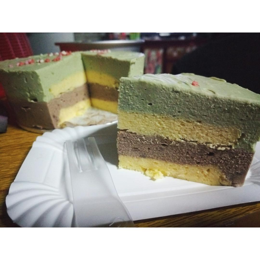 巧克力抹茶慕斯蛋糕